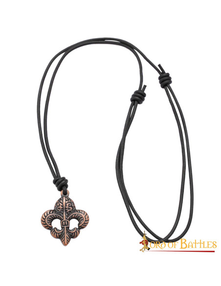 Ciondolo medievale fleur de lis in...