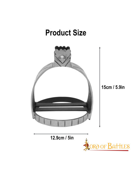 Staffe medievali in acciaio forgiato...