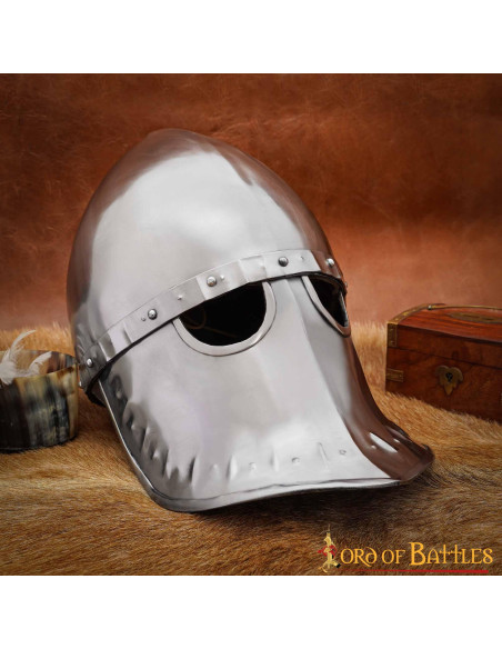 Elmo italo-normanno con maschera (XII...