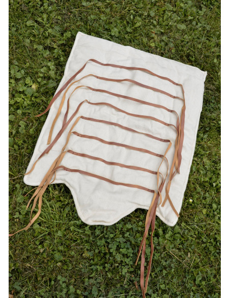 1 protezione gamba gladiatore imbottita