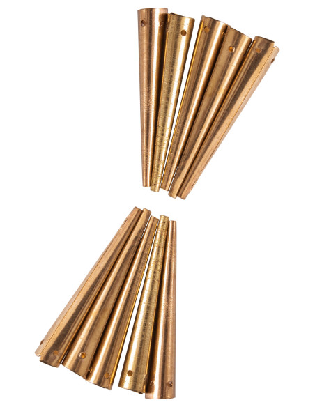 Set di 10 aiglets o puntoni in ottone...