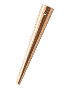 Set di 10 aiglets o puntoni in ottone lucido (3,6 cm.) 2
