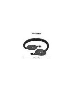 Maniglia per porta medievale forgiata a mano 2