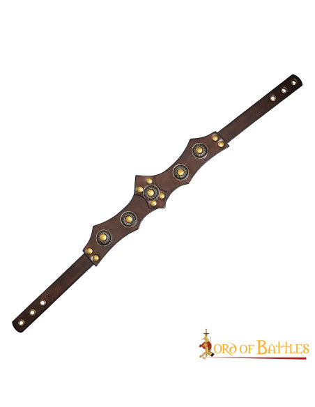 Tiara medievale unisex in pelle, vari...