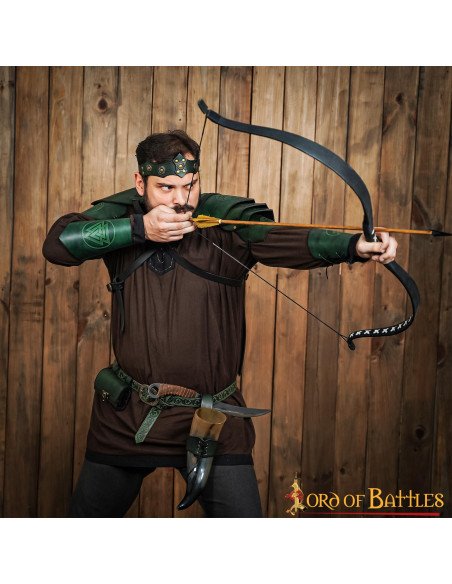 Tiara medievale unisex in pelle, vari...