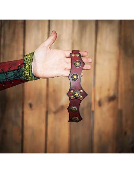 Tiara medievale unisex in pelle, vari...