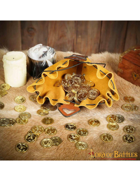 Sacco per l'elemosina in pelle...