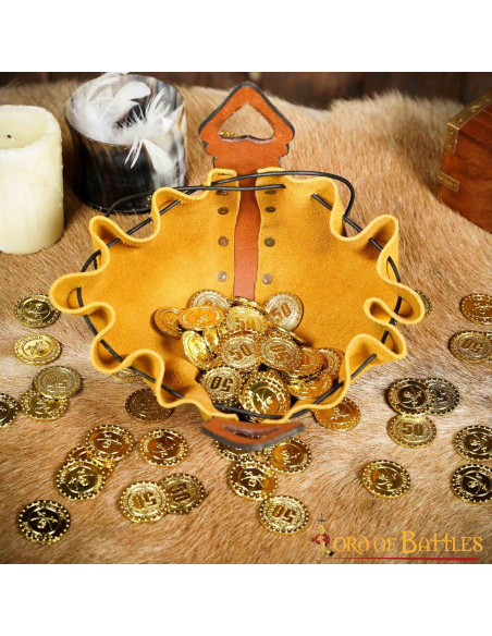 Sacco per l'elemosina in pelle...