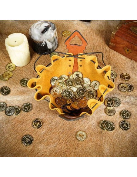 Sacco per l'elemosina in pelle...