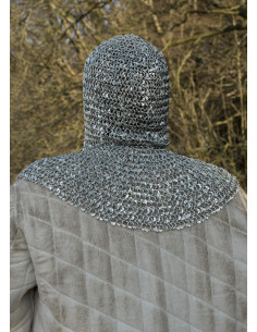 Boia anello bordato di cotta di maglia e bagno di zinco 2