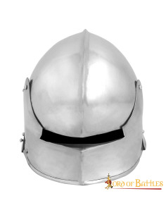 Elmo medievale German Sallet, con fodera imbottita