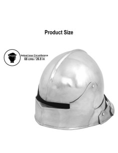 Elmo medievale German Sallet, con fodera imbottita 2