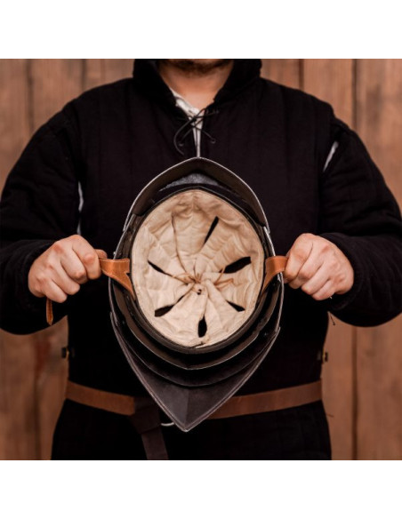 Elmo medievale German Sallet, con...