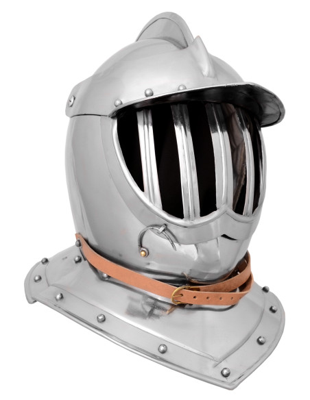 Elmo borgognone con visiera, XVII secolo