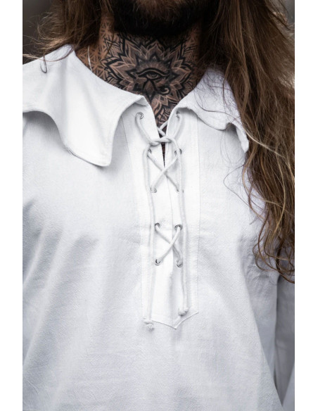 Camicia medievale con collo modello...