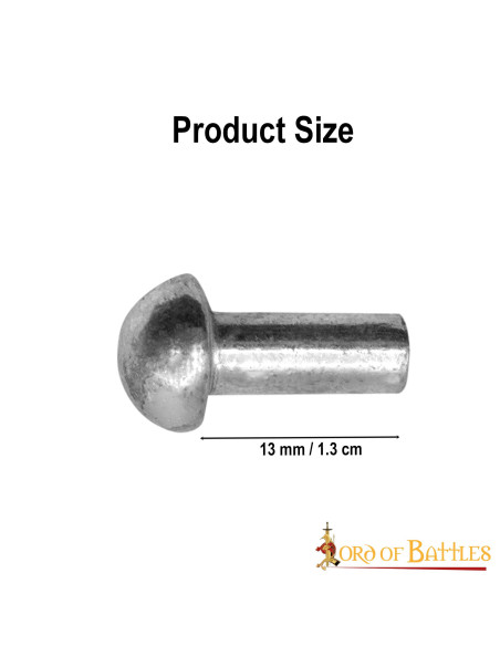 Set di 25 rivetti placcati in argento...