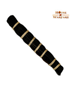 Ciuffo di ricambio in pelo naturale scuro per caschi