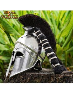 Ciuffo di ricambio in pelo naturale scuro per caschi 2