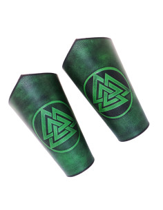 Braccialetti norvegesi Valknut, nodo della morte - verde