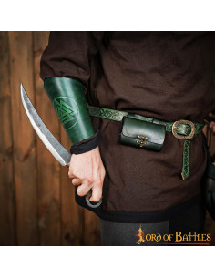 Braccialetti norvegesi Valknut, nodo della morte - verde 2