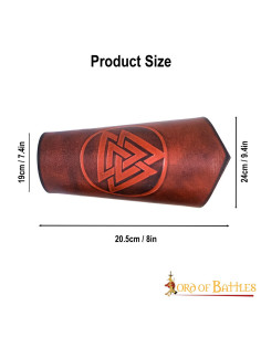Braccialetti Norvegesi Valknut, Nodo della Morte - Marrone 2