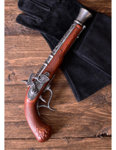 Pistola Forsyth a pietra focaia decorativa (XVIII secolo) 2