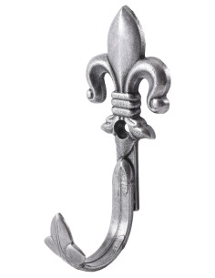 Set di 2 supporti medievali in argento per fucili (10x4 cm.)