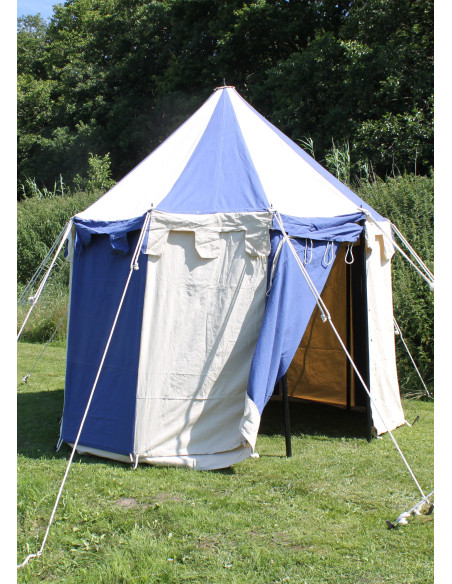 Tenda medievale Johann blu-naturale, 3m.