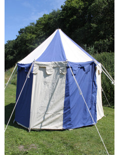 Tenda medievale Johann blu-naturale, 3m. 2