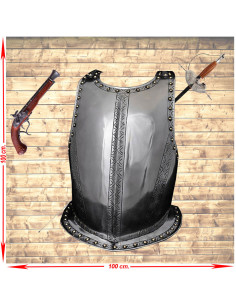 Pacchetto rinascimentale con corazza, fioretto e pistola