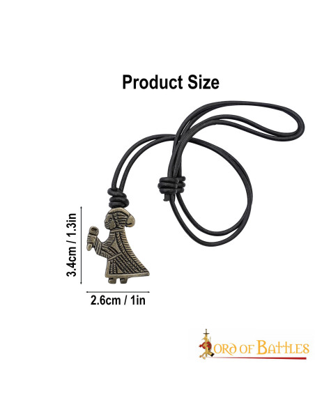 Ciondolo Valchiria vichinga (3,4x2,6...