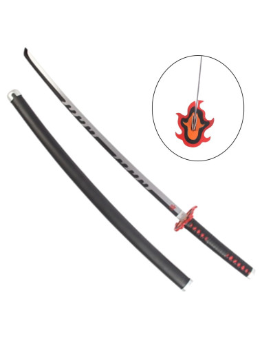 Katana del fuoco di Tanjiro Kamado da Kimetsu No Yaiba (96 cm.)