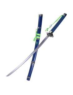 Katana decorativa dell'esorcista blu (107 cm.) 2