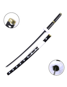 Katana decorativa nera Trafalgar Law da One Piece (103 cm.)