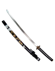 Ornamentale Dragon Katana, fodero nero (102 cm.)