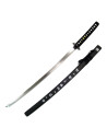 Fodero ornamentale katana nero con testo inciso (93 cm.)