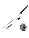 Katana ornamentale drago, fodero bianco (96,5 cm.)