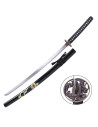 Katana ornamentale drago con fodero nero (96,5 cm.)