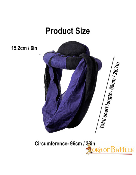 Turbante beduino del deserto - blu