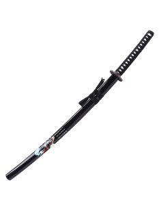 Katana ornamentale samurai con fodero nero (105 cm.) 2