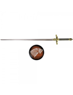 Spada Arya Stark da Game of Thrones con supporto (97 cm.)