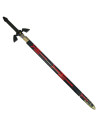 Link Sword, Legend Of Zelda, fodero nero-rosso (100 cm.)