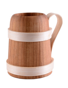 Boccale di birra medievale in legno (0,5 l.)