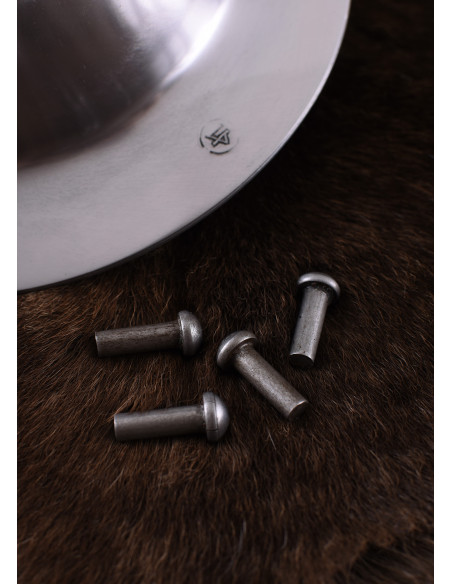 Umbo medio in acciaio per scudi (19 cm.)