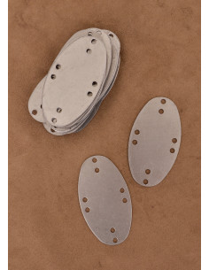 Set 25 pezzi di scaglie in acciaio per armature, stile Visby