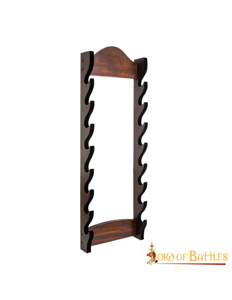 Supporto da parete per 8 spade e asce...