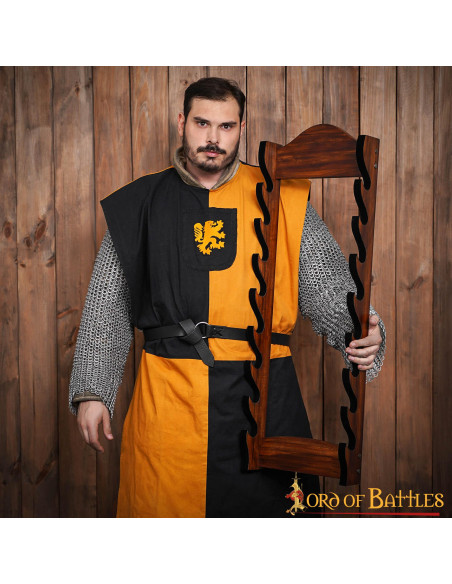 Supporto da parete per 8 spade e asce...