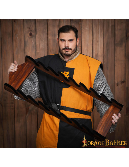 Supporto da parete per 8 spade e asce...