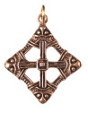 Ciondolo croce vichinga in bronzo