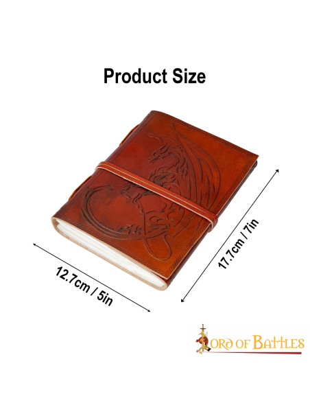 Diario in pelle di drago celtico...